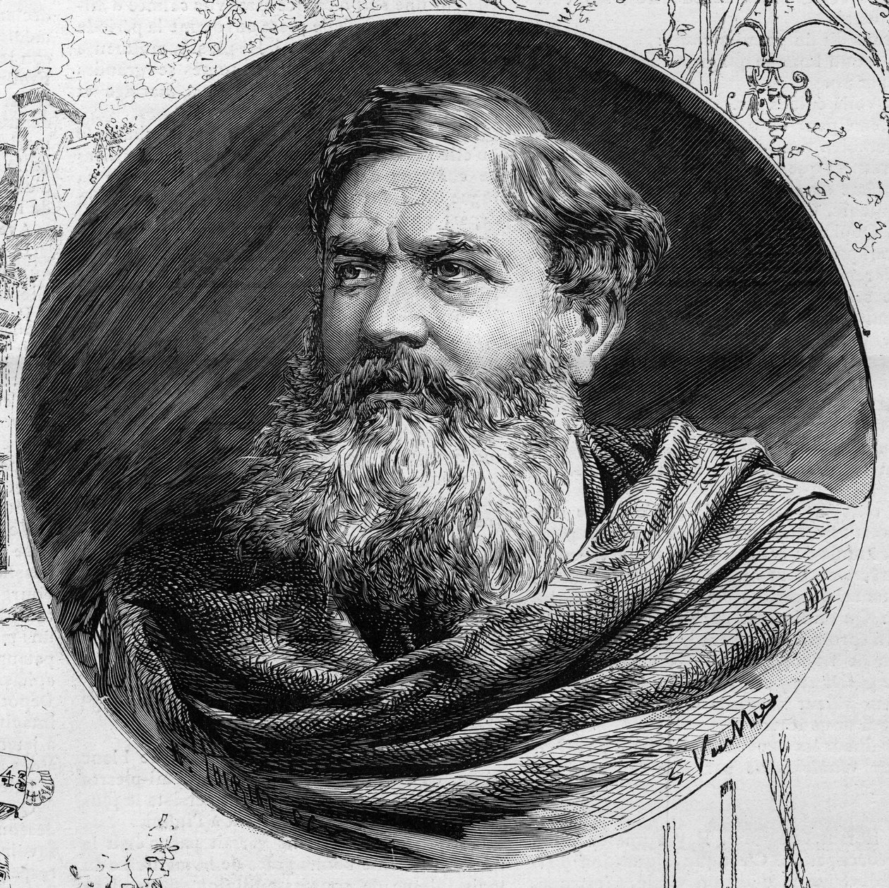 Portrait of Edmond du Sommerard (1817-1885), director of the Musee de Cluny, In 