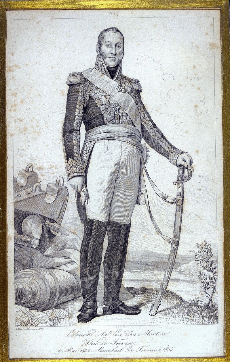 Portrait of Edouard Adolphe Casimir Joseph Mortier, Duke of Trevise (1768-1835), Marshal of France by Unknown artist