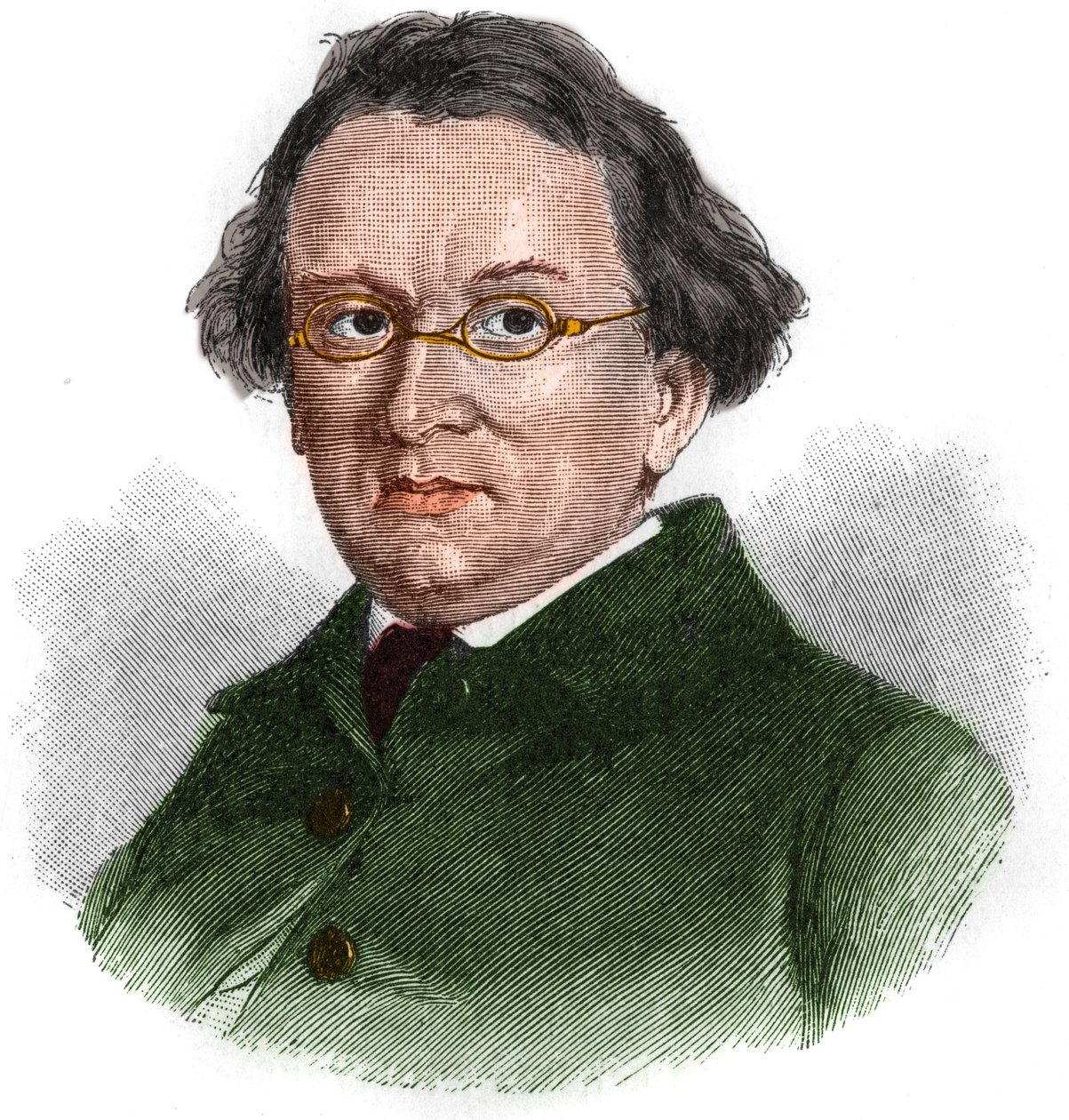 Portrait of Eduard Morike, German romantic writer by Unknown artist