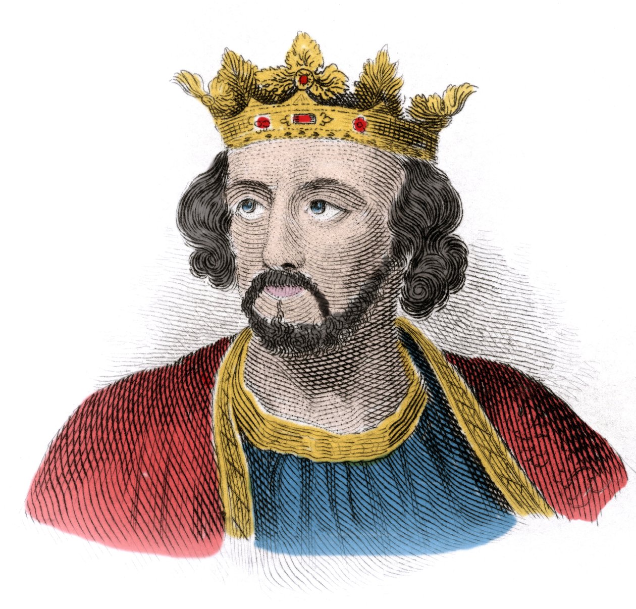 Portrait of Edward I of England, King of England (engraving) by Unknown artist