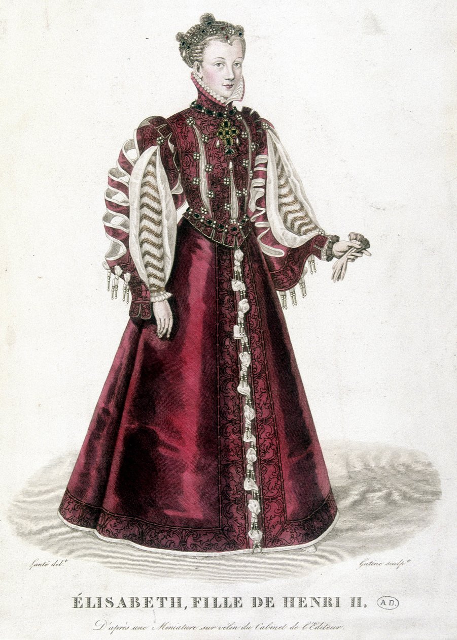 Portrait of Elisabeth, daughter of Henry II, King of France (1519-1559) by Unknown artist