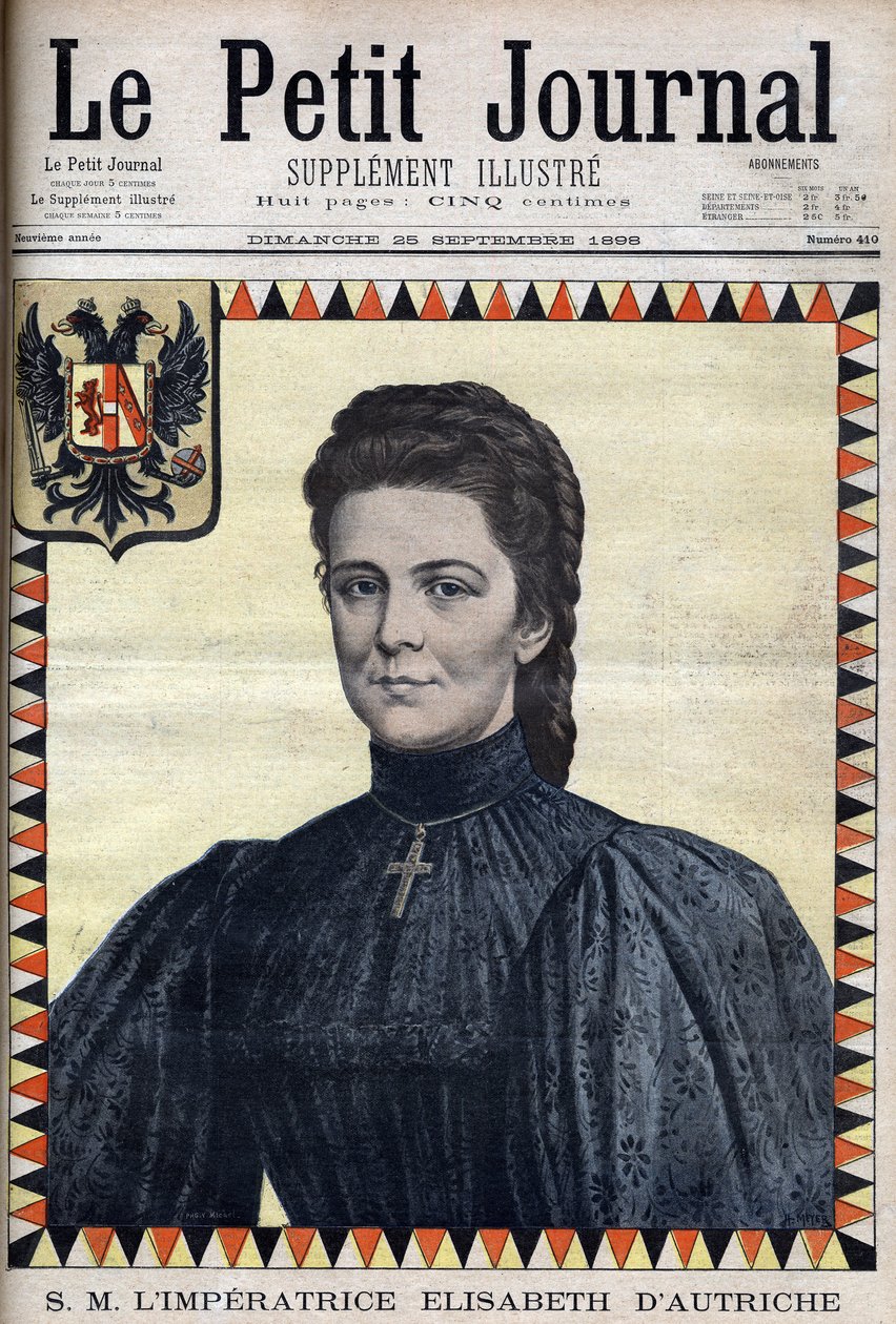 Portrait of Elisabeth of Austria (Sissi) - in 
