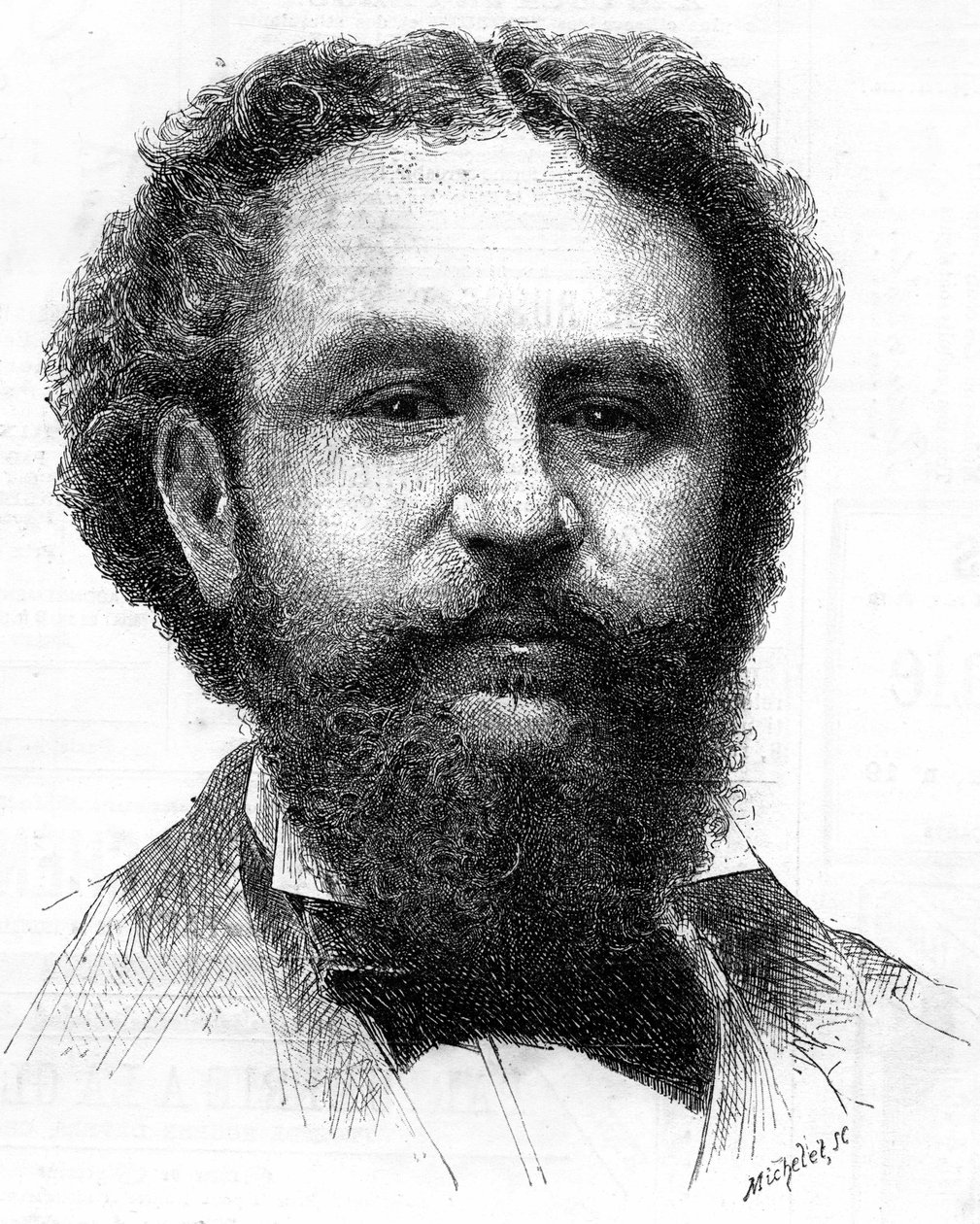 Portrait of Emile Bergerat (1845-1923), French writer by Unknown artist