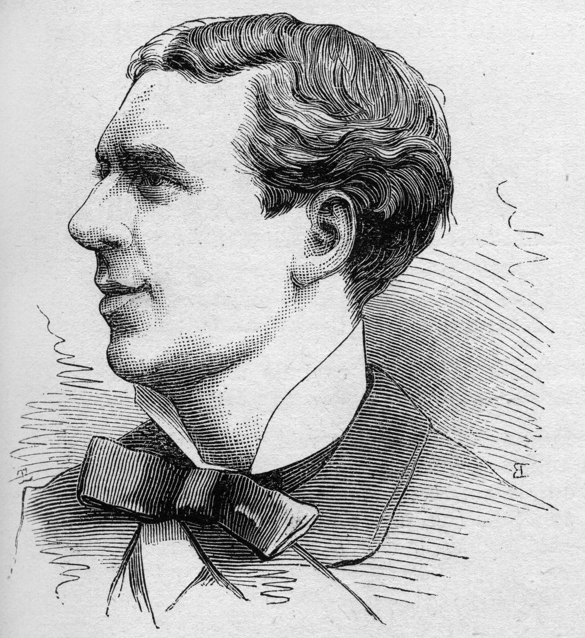 Portrait of Ernest Coquelin dit Poppy le Cadet, French comedian, member of the Comedie Francaise. Engraving in Le Monde Illustré n°1168 of 16 August 1879 by Unknown artist
