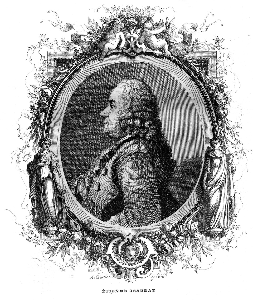 Portrait of Etienne Jeaurat (1699-1789) French painter and cartoonist. by Unknown artist