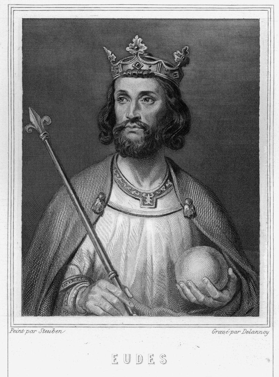 Portrait of Eudes, Count of Paris and Troyes, then King of France - in 