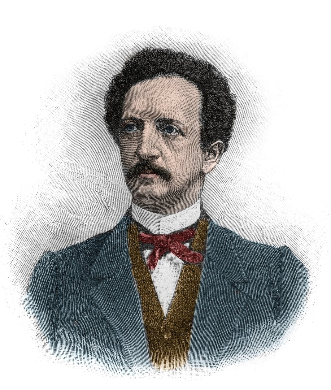 Portrait of Ferdinand Johann Gottlieb Lassalle (1825-1864) a German jurist, philosopher, and socialist political activist - Engraving by Unknown artist