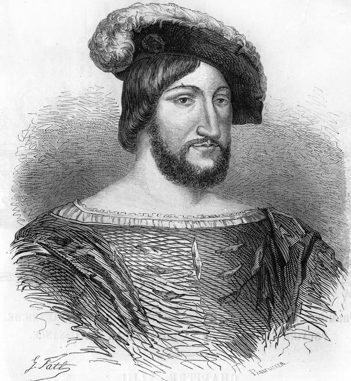 Portrait of Francois 1st King of France (1494-1547) by Unknown artist