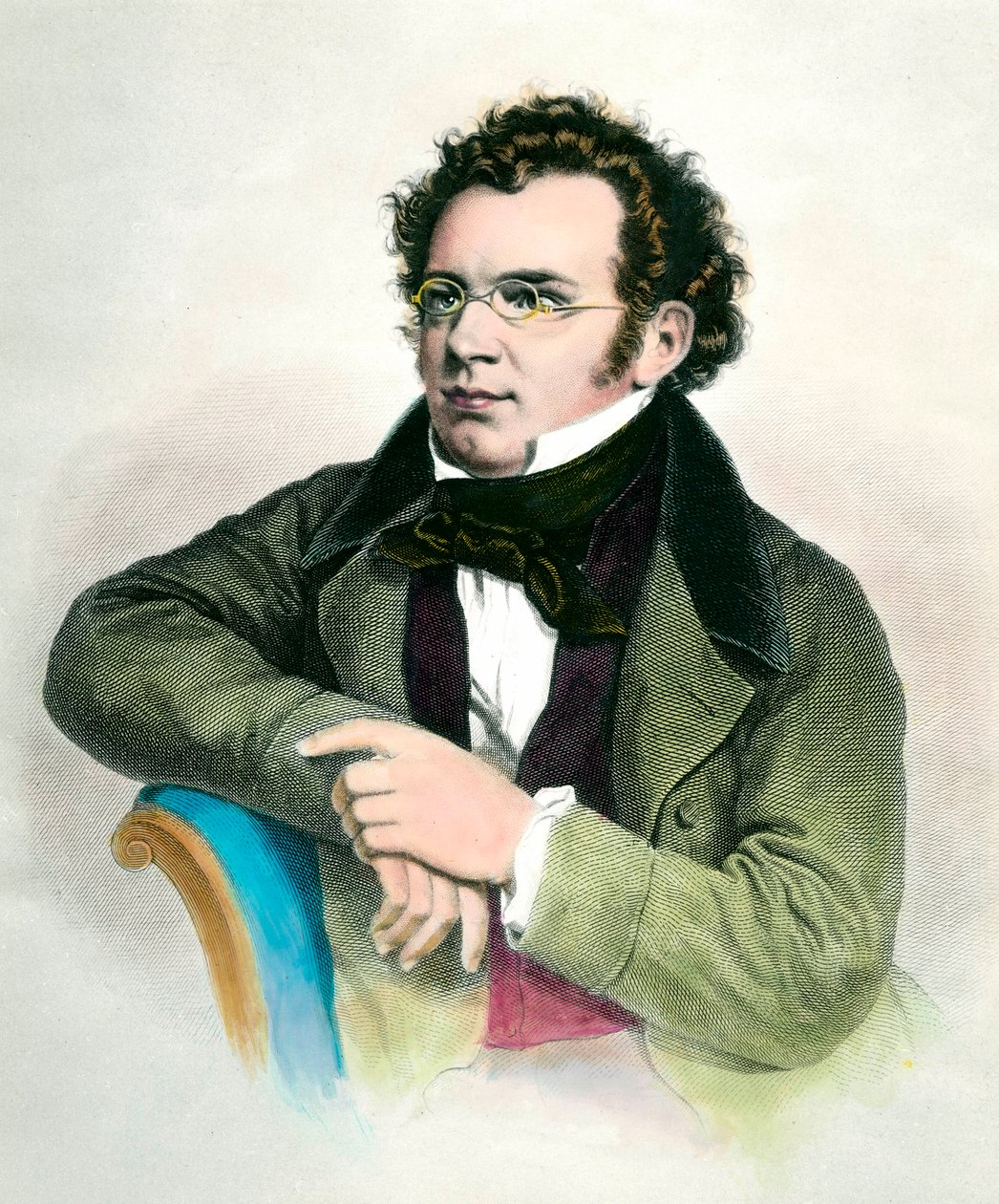 Portrait of Franz Schubert by Unknown artist: Fine art print