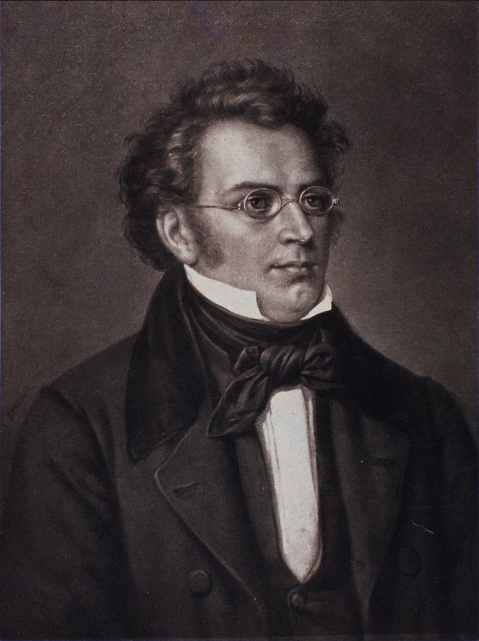 Portrait of Franz Schubert by Unknown artist: Fine art print