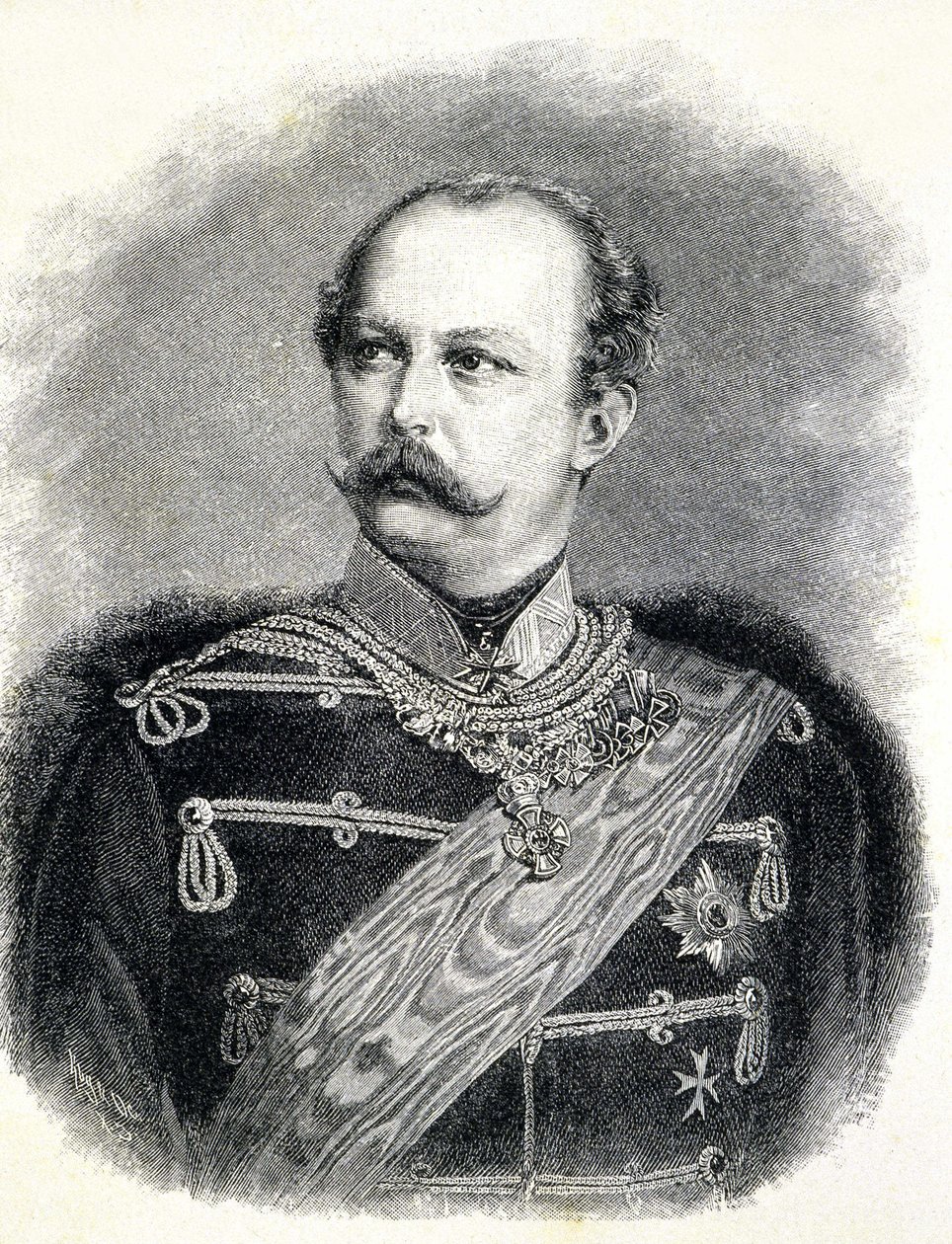 Portrait of Frederic Charles of Prussia (1828-1885), nephew of William I by Unknown artist