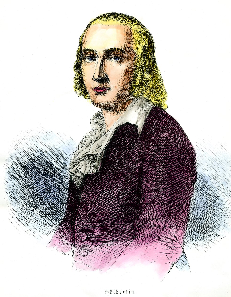 Portrait of Friedrich Holderlin, German Poet by Unknown artist