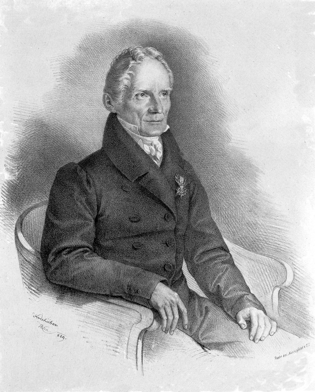 Portrait of Friedrich Mohs (1773-1839) German Mineralogist by Unknown artist