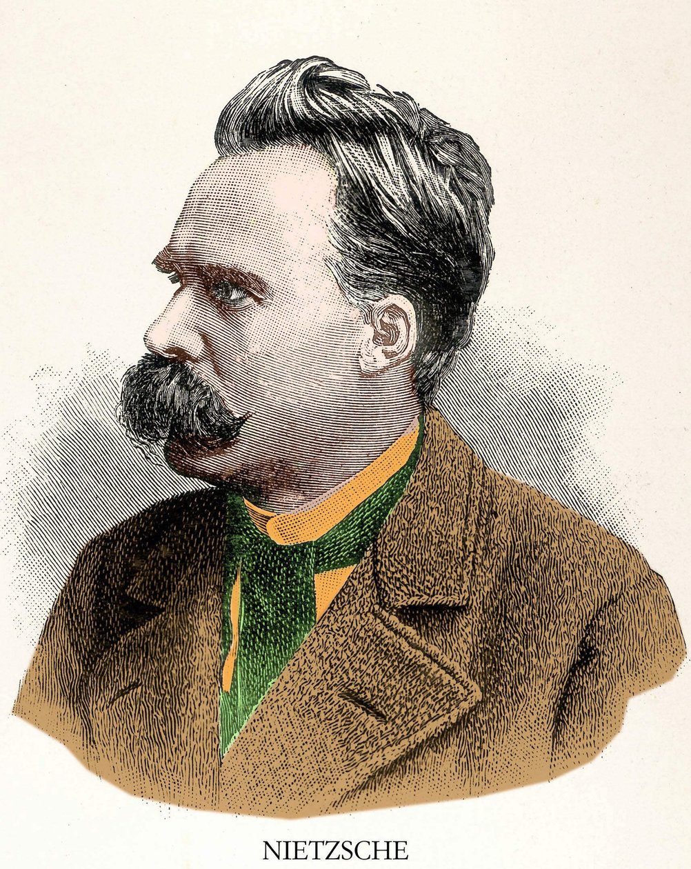 Portrait of Friedrich Nietzsche (1844-1900). by Unknown artist