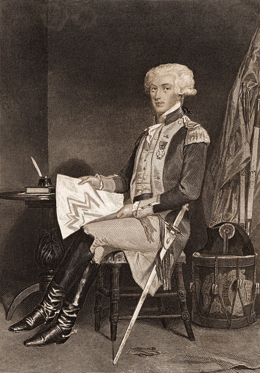 Portrait of General La Fayette by Unknown artist