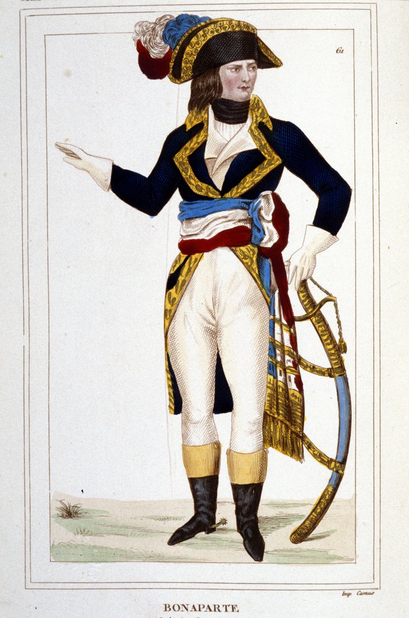Portrait of General Napoleon Bonaparte (1769 - 1821) in uniform by Unknown artist