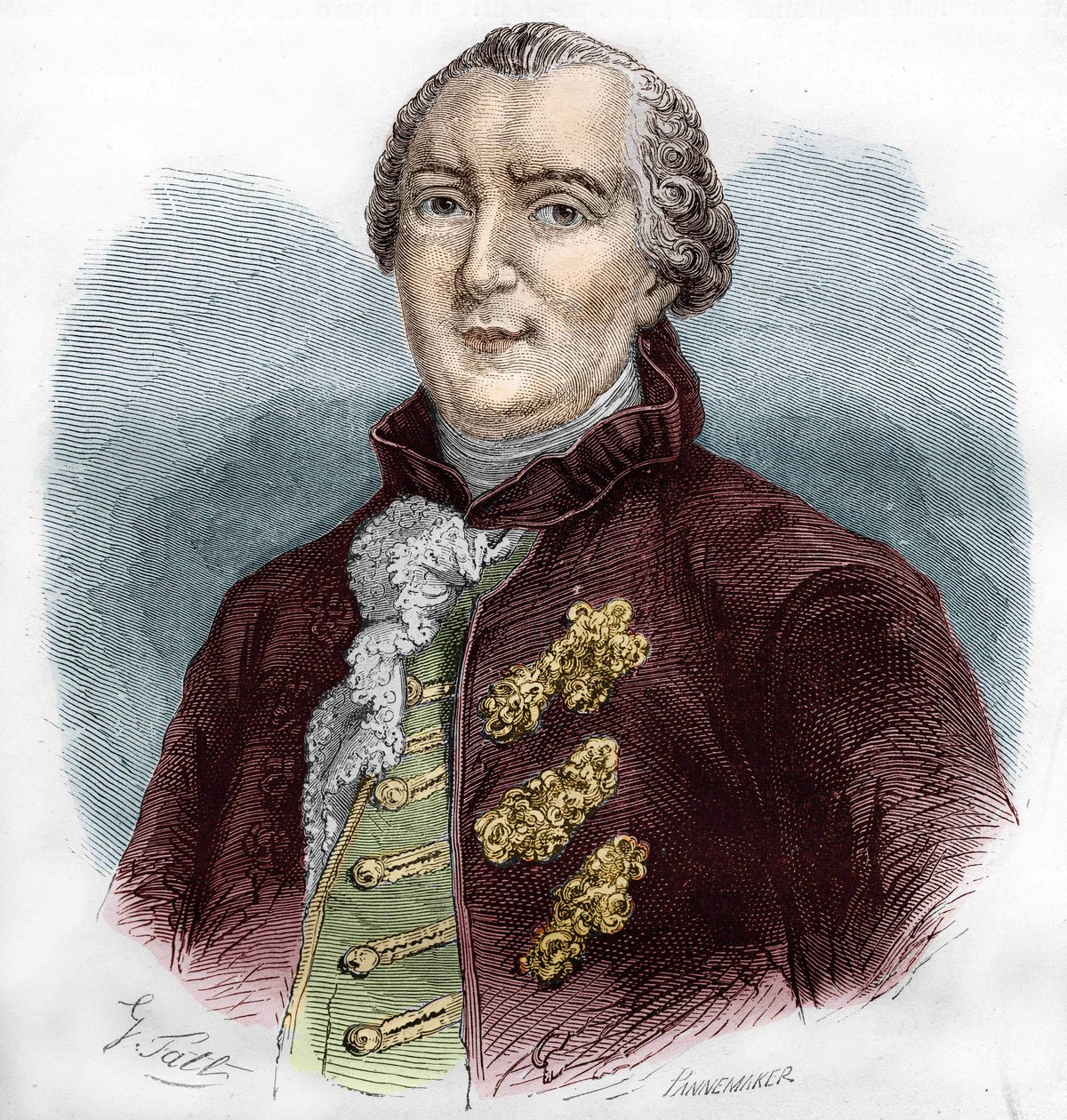 Portrait of Georges Louis Buffon (1707-1788), French naturalist and writer by Unknown artist