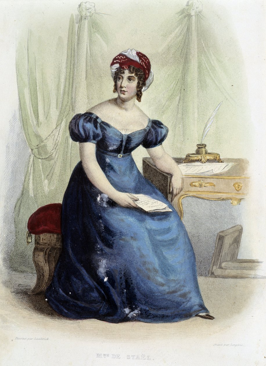 Portrait of Germaine Necker, Baroness of Stael Holstein (Stael-Holstein) known as Madame de Stael (1766-1817) - in 