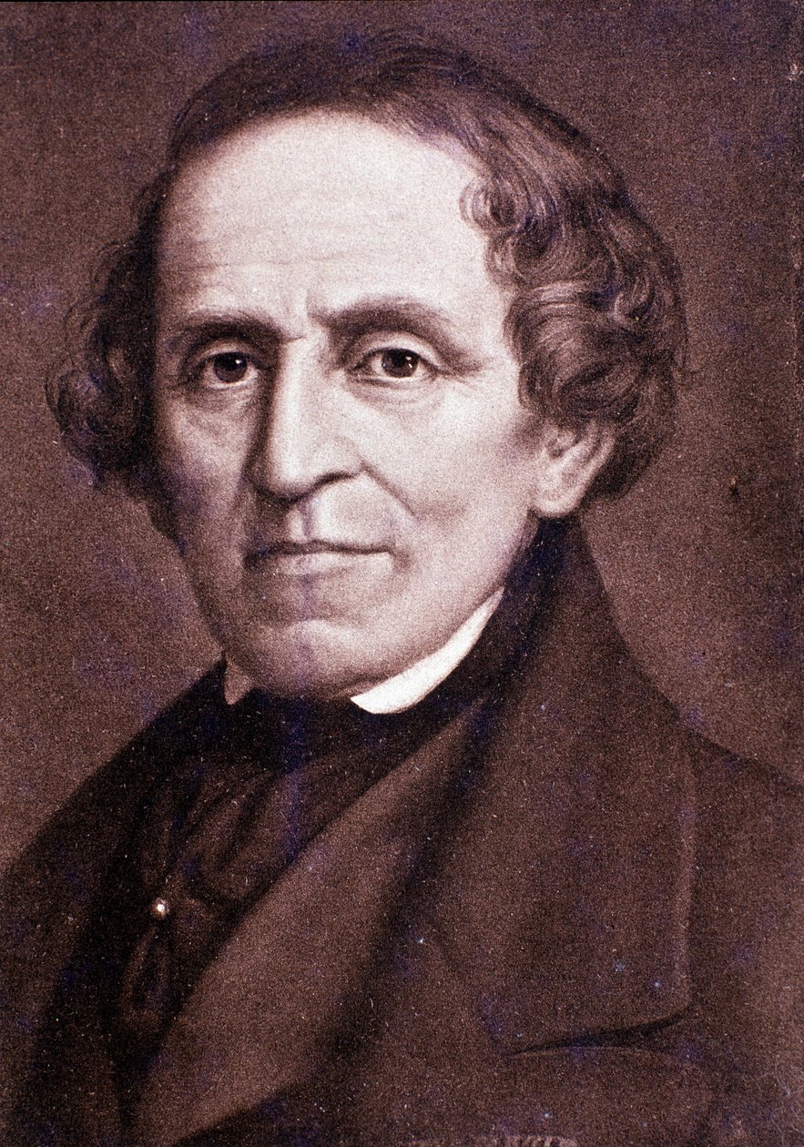 Portrait of Giacomo Meyerbeer (engraving) by Unknown artist
