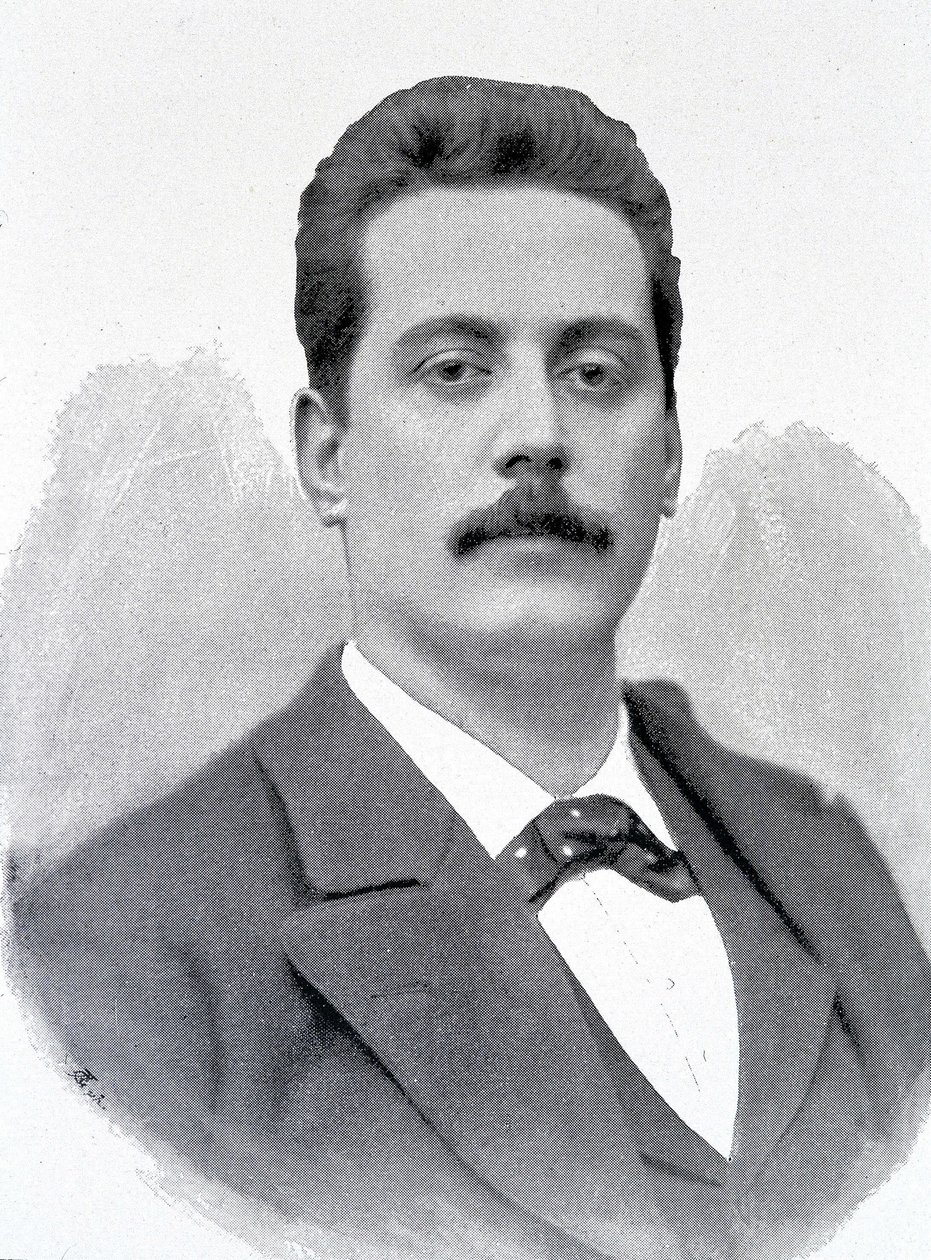 Portrait of Giacomo Puccini, Italian composer (1858-1924) by Unknown artist