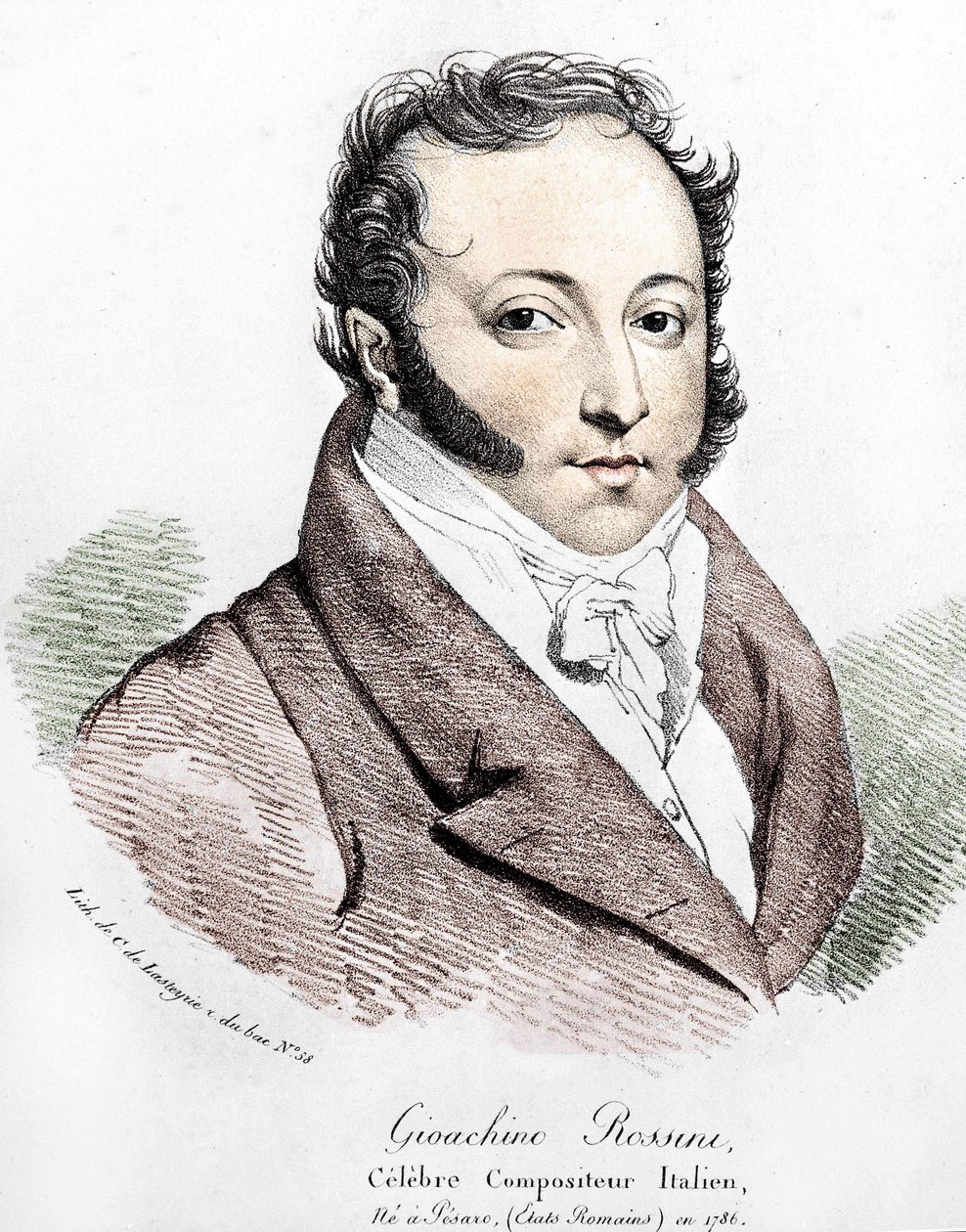 Portrait of Gioacchino Rossini (1792-1868) by Unknown artist