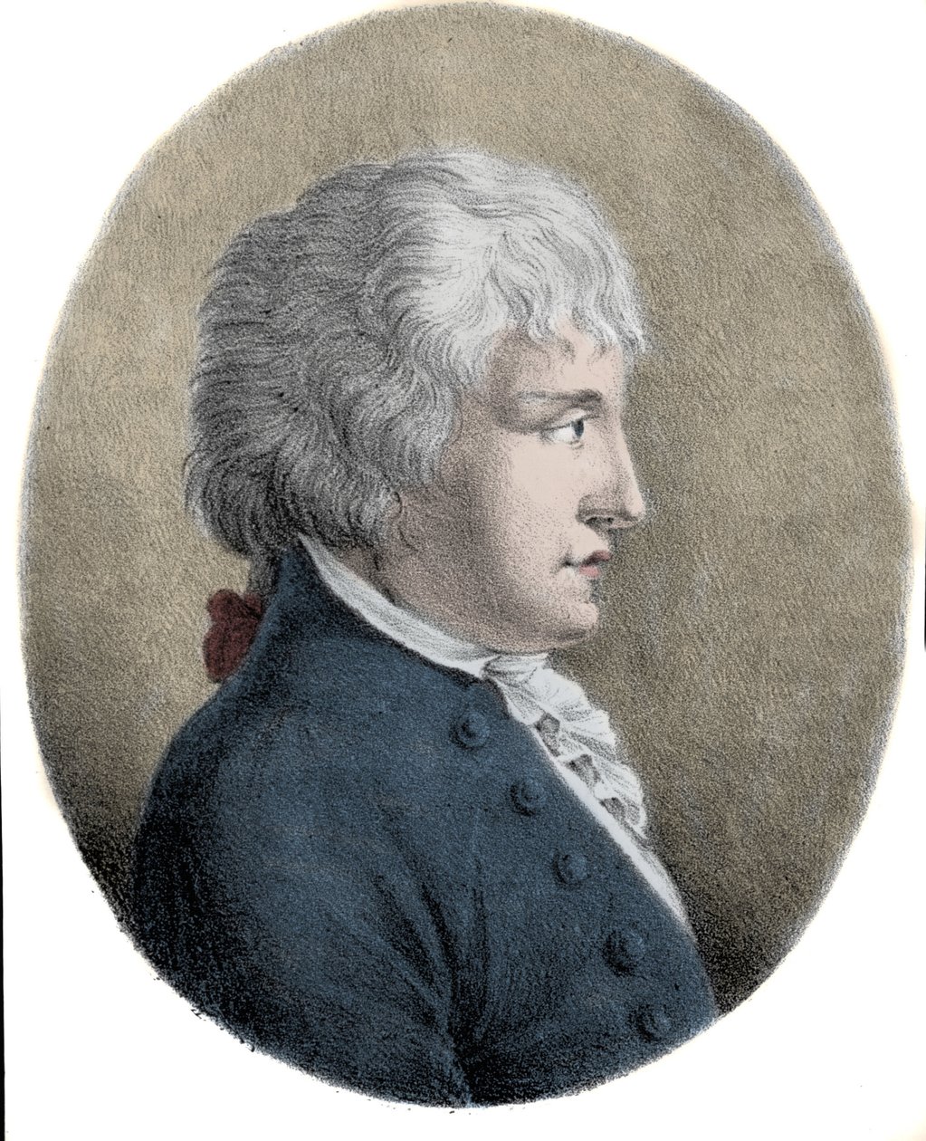 Portrait of Giovanni Battista Pergolesi (1710-1736), Italian Composer. Engraving of the 19th Century by Unknown artist