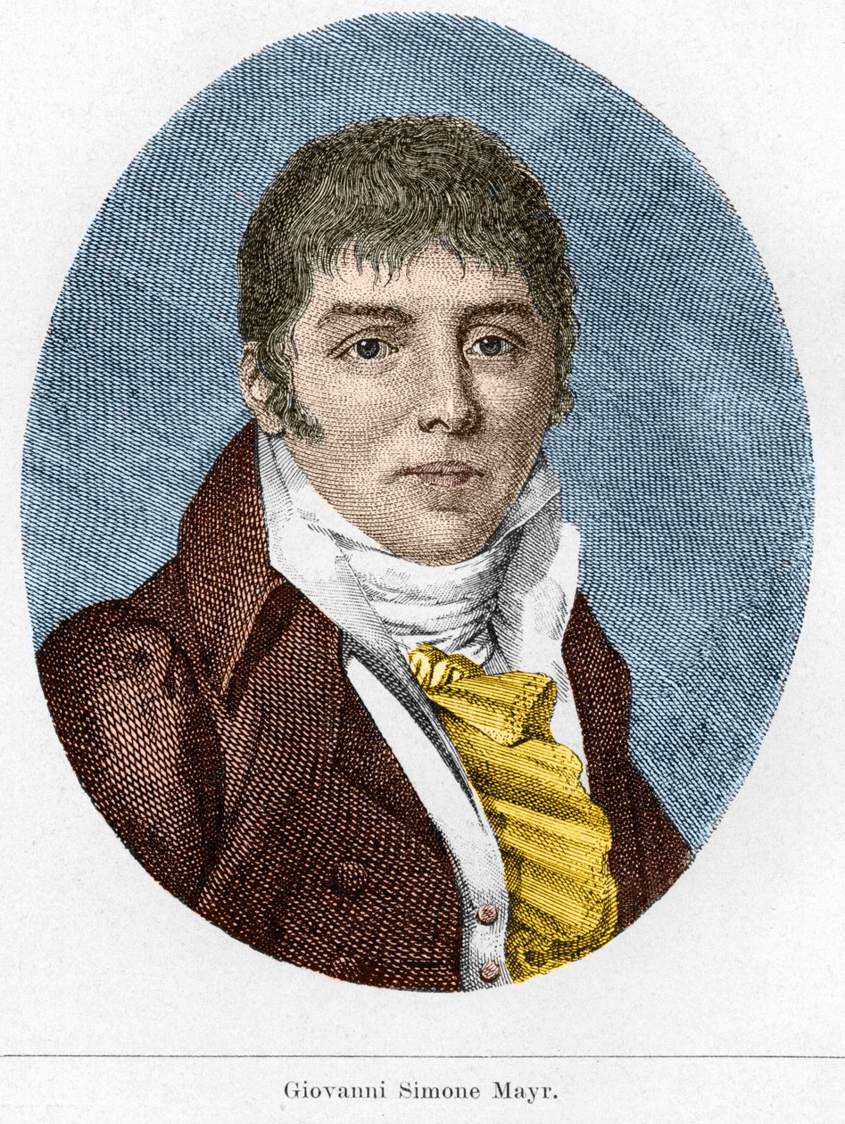 Portrait of Giovanni Simone Mayr, Italian Composer by Unknown artist
