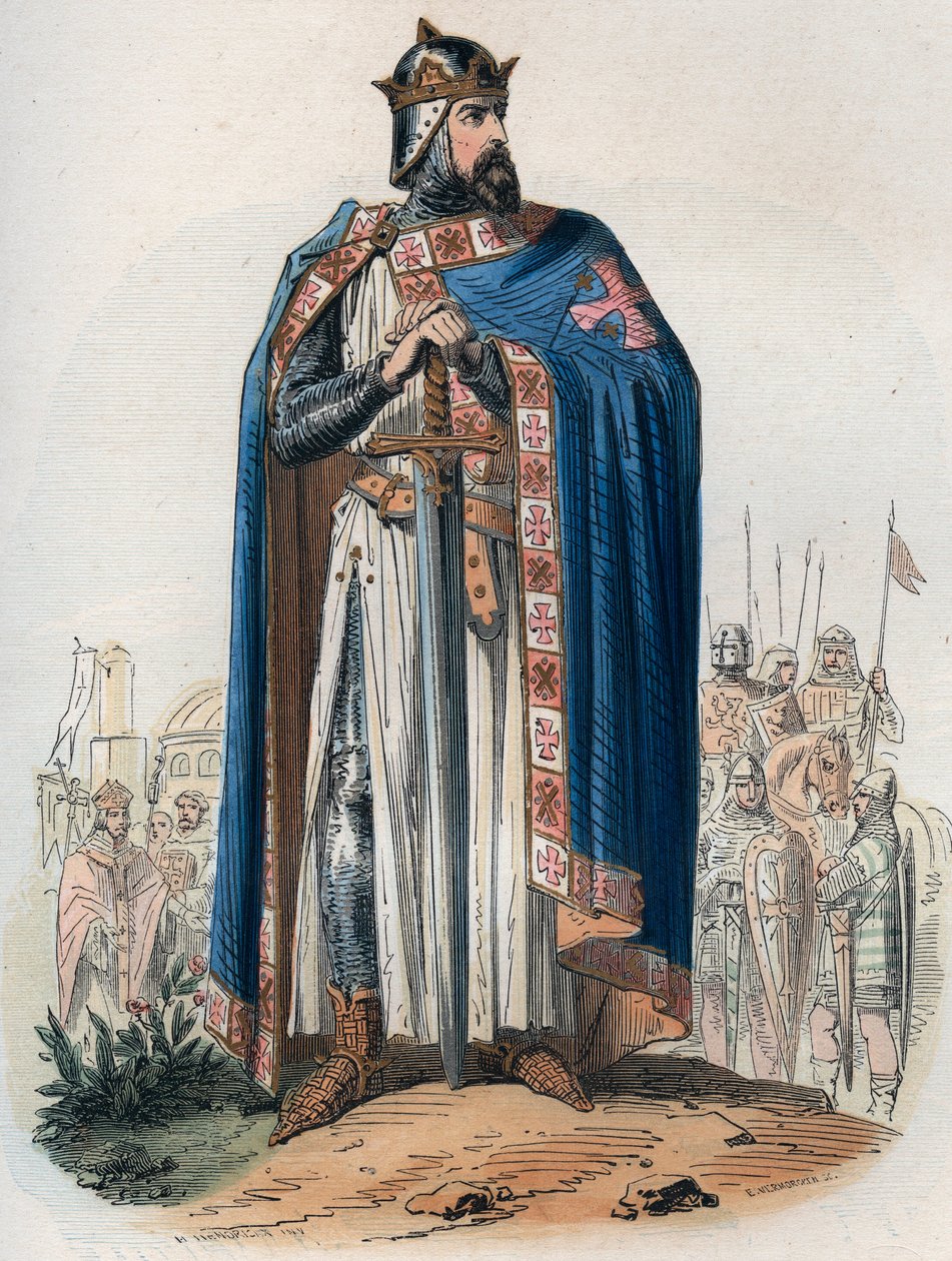 Portrait of Godefroy de Bouillon in cross suit by Unknown artist