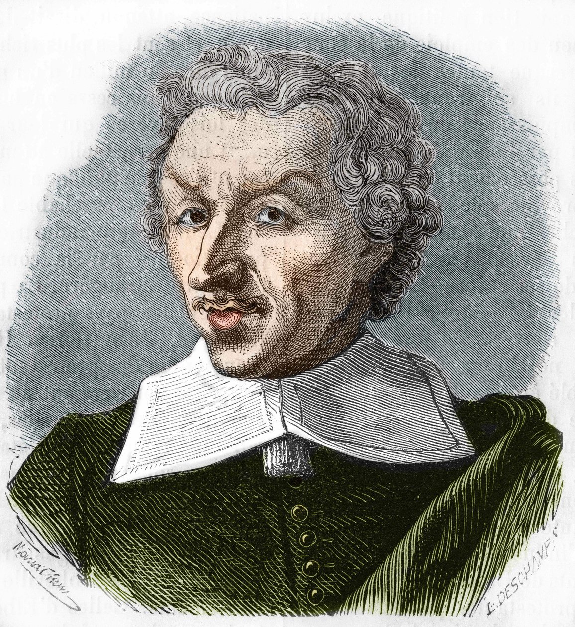 Portrait of Gui (Guy) Patin, French Physician and Writer (1601-1672) (engraving of 1866) by Unknown artist