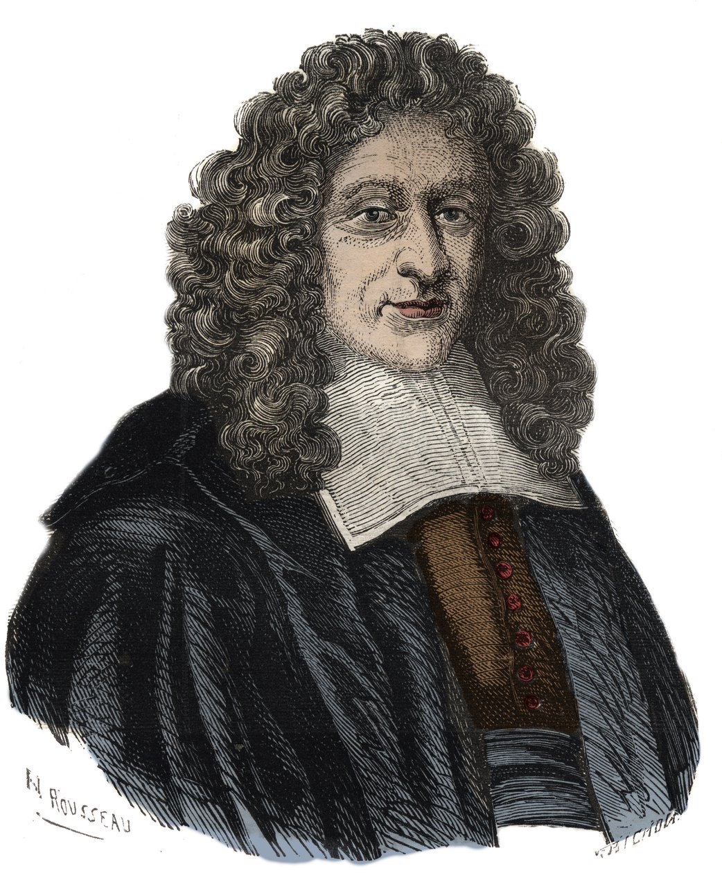 Portrait of Guillaume Amfrye, Abbe of Chaulieu (1639-1720) French libertine poet by Unknown artist