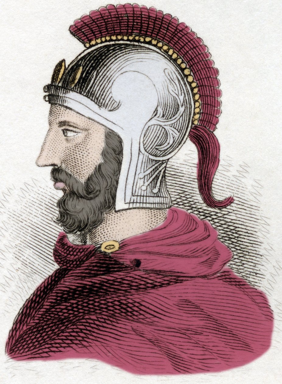 Portrait of Hannibal Barca (ca. 247-183 BC), Carthaginian general and statesman by Unknown artist