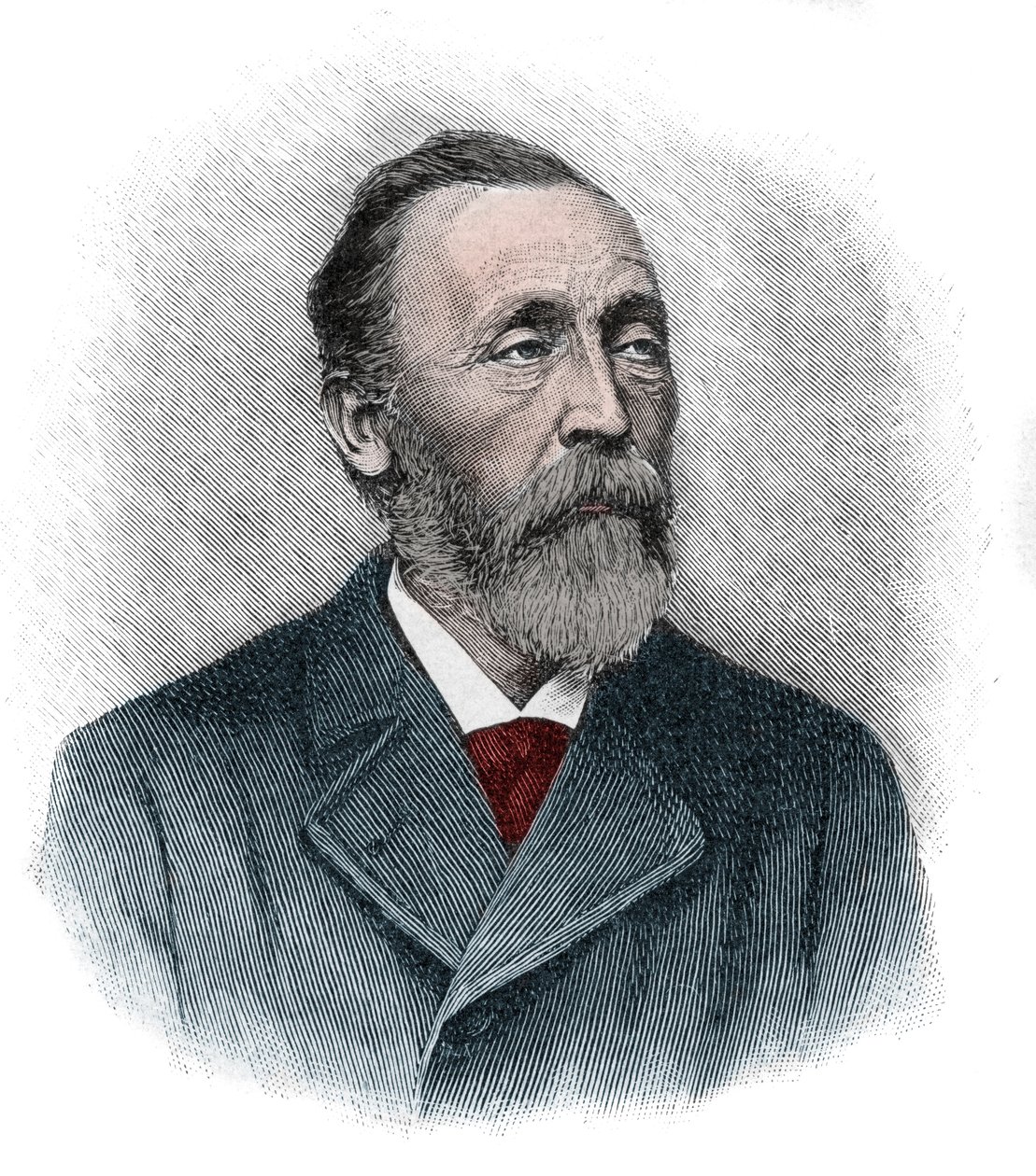 Portrait of Heinrich von Stephan (1831-1897) a general post director for the German Empire who reorganized the German postal service by Unknown artist