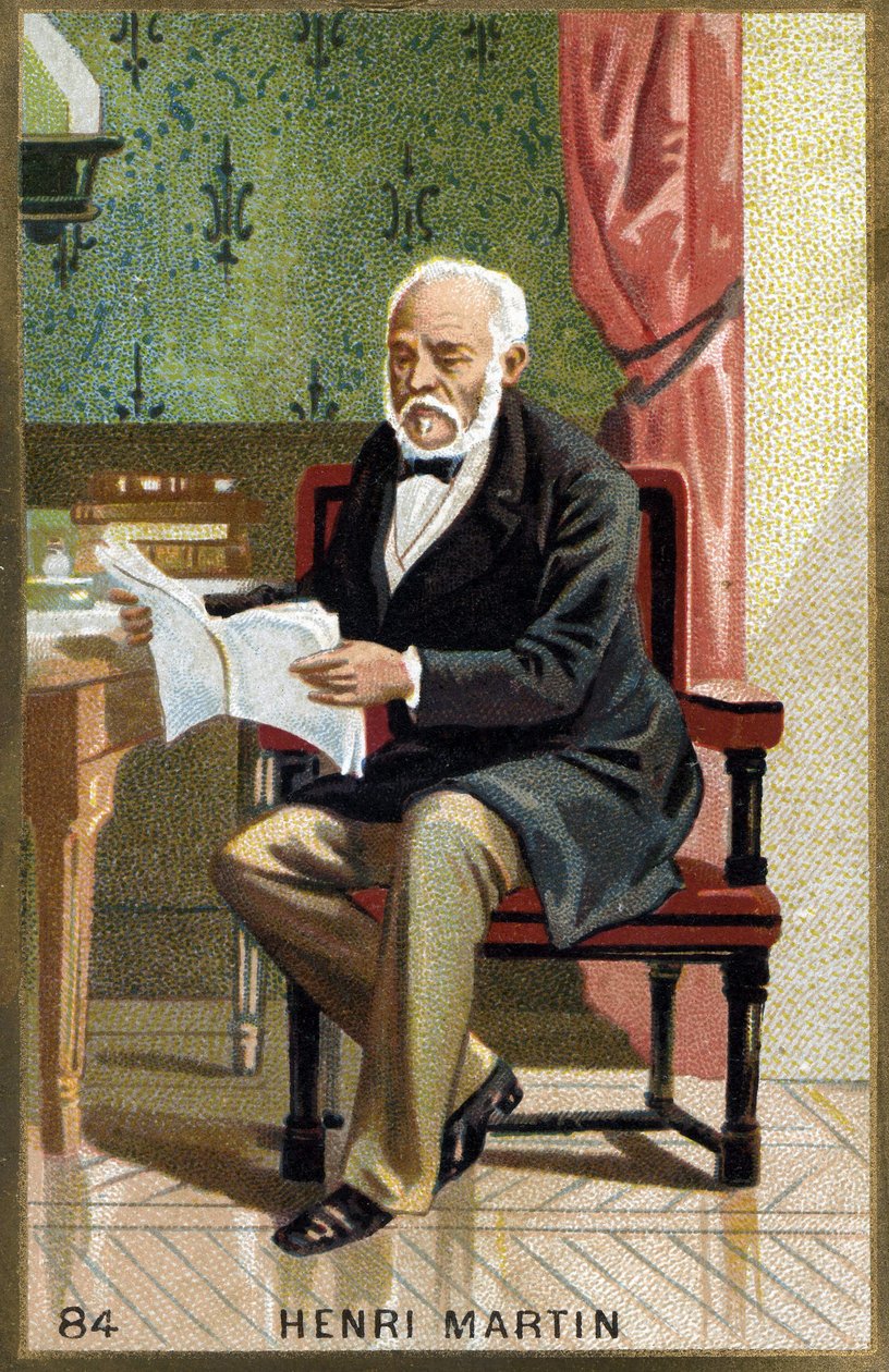 Portrait of Henri Martin. 19th century chromolithography by Unknown artist