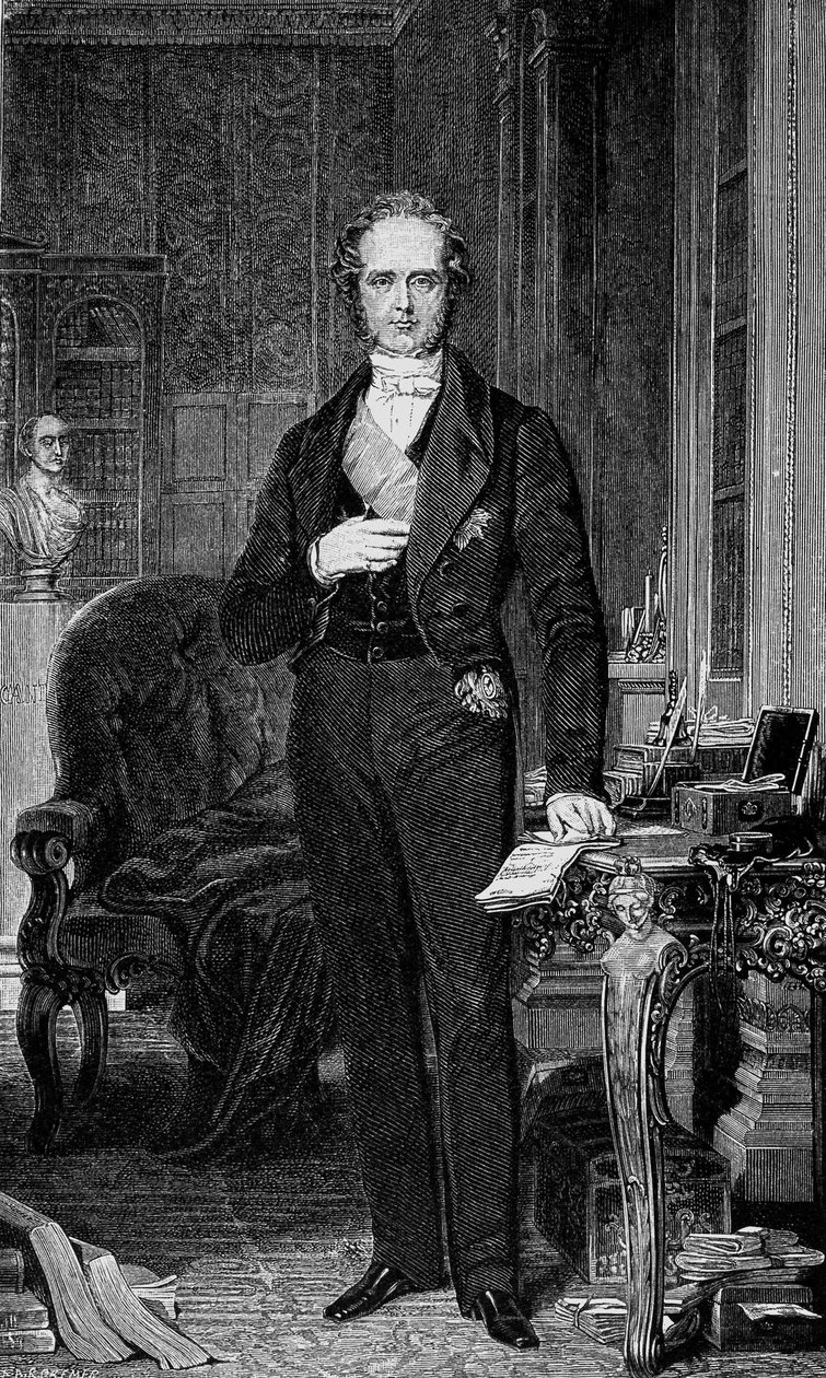 Portrait of Henry Temple, 3rd Viscount Palmerston, British politician by Unknown artist