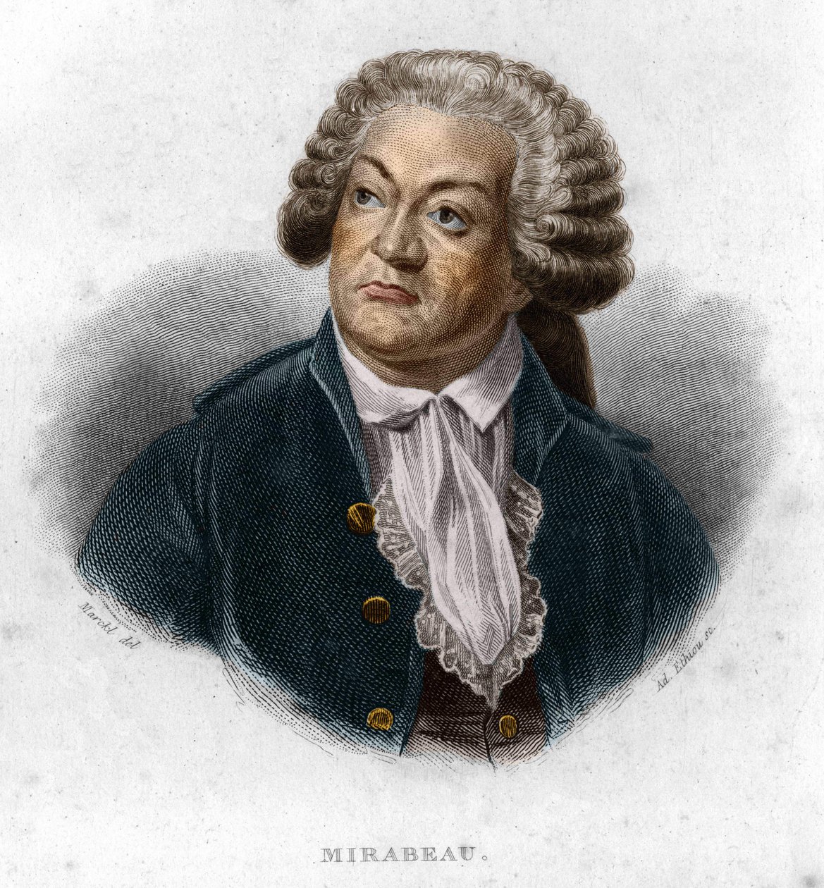 Portrait of Honoré Gabriel Riqueti, Earl of Mirabeau (1749-1791), French Politician by Unknown artist