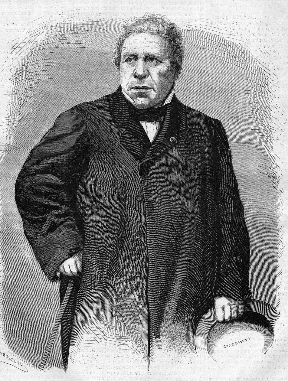 Portrait of Jean Auguste Dominique Ingres (1780-1867). French painter by Unknown artist