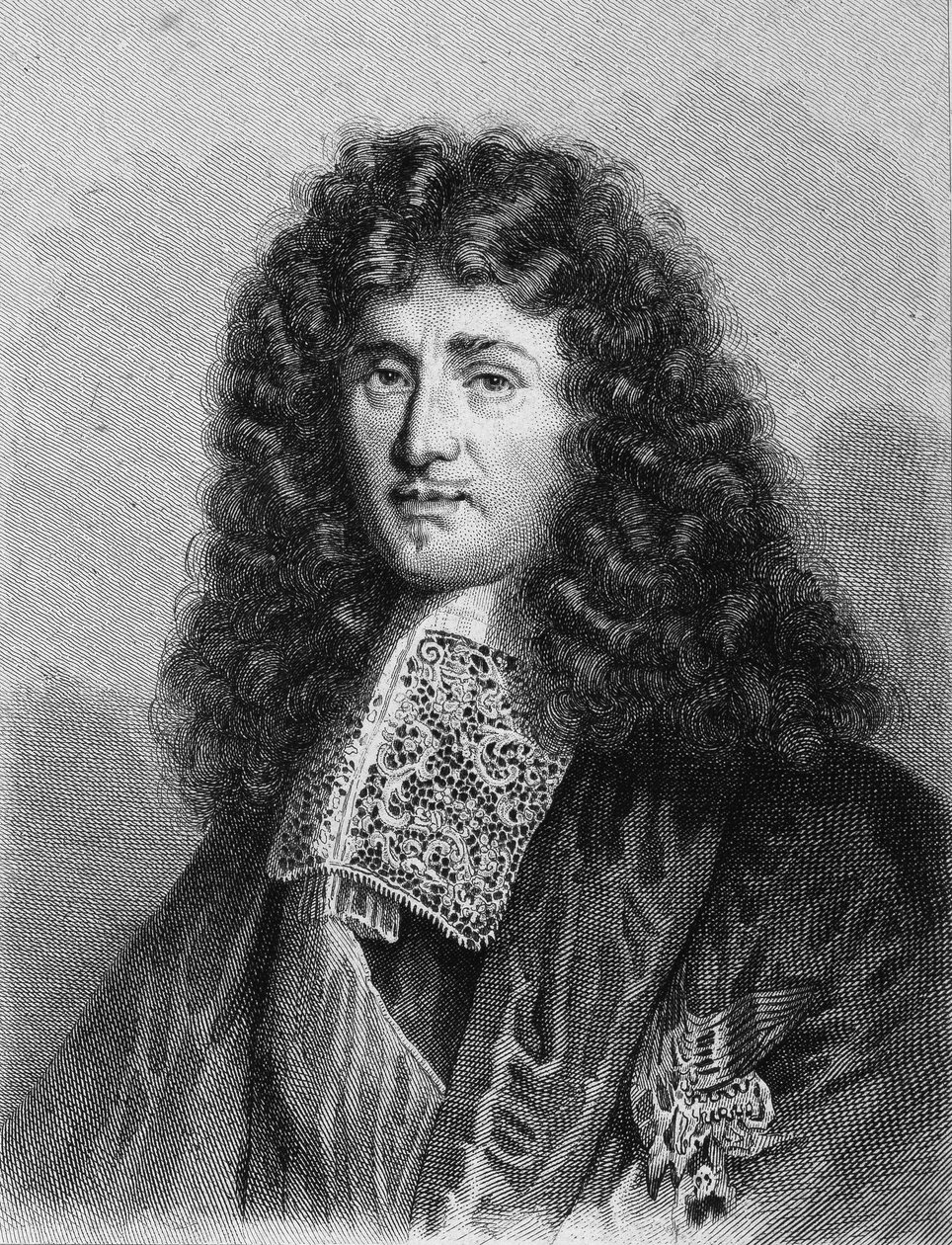 Portrait of Jean-Baptiste Colbert (1619-1683), French politician - in 