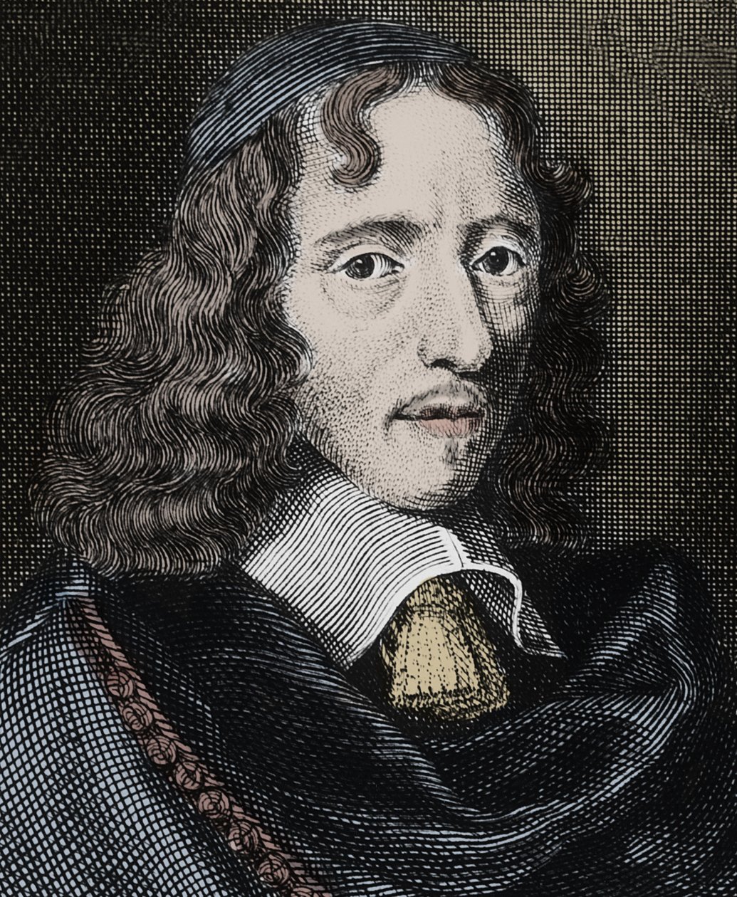 Portrait of Jean Chapelain (1595-1674), French poet - Engraving by Unknown artist