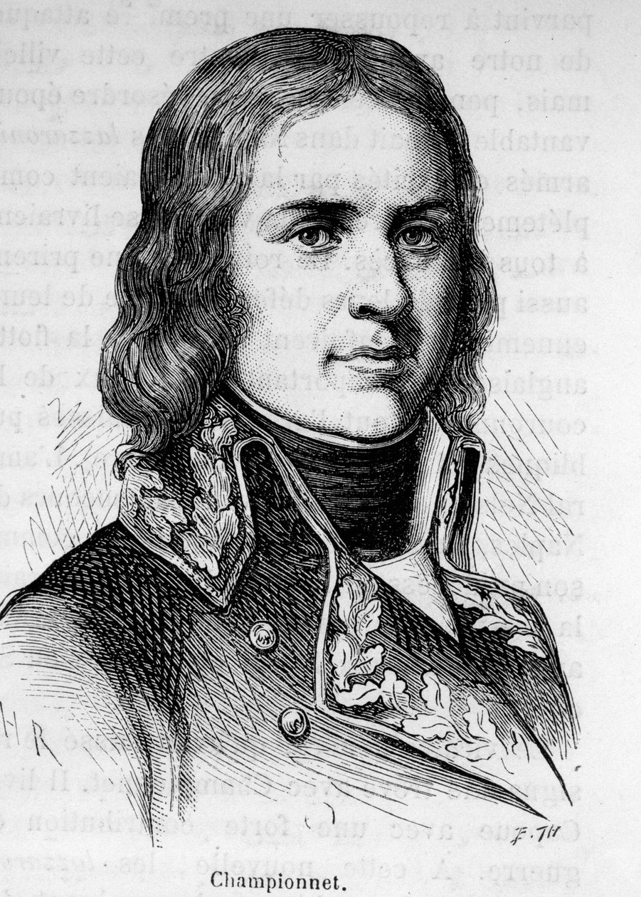 Portrait of Jean Etienne Championet (1762-1800), French general by Unknown artist