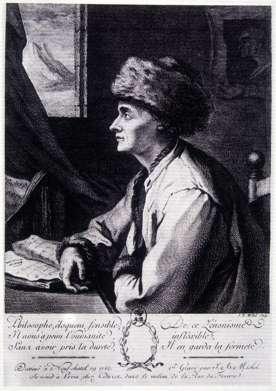 Portrait of Jean Jacques Rousseau by Unknown artist