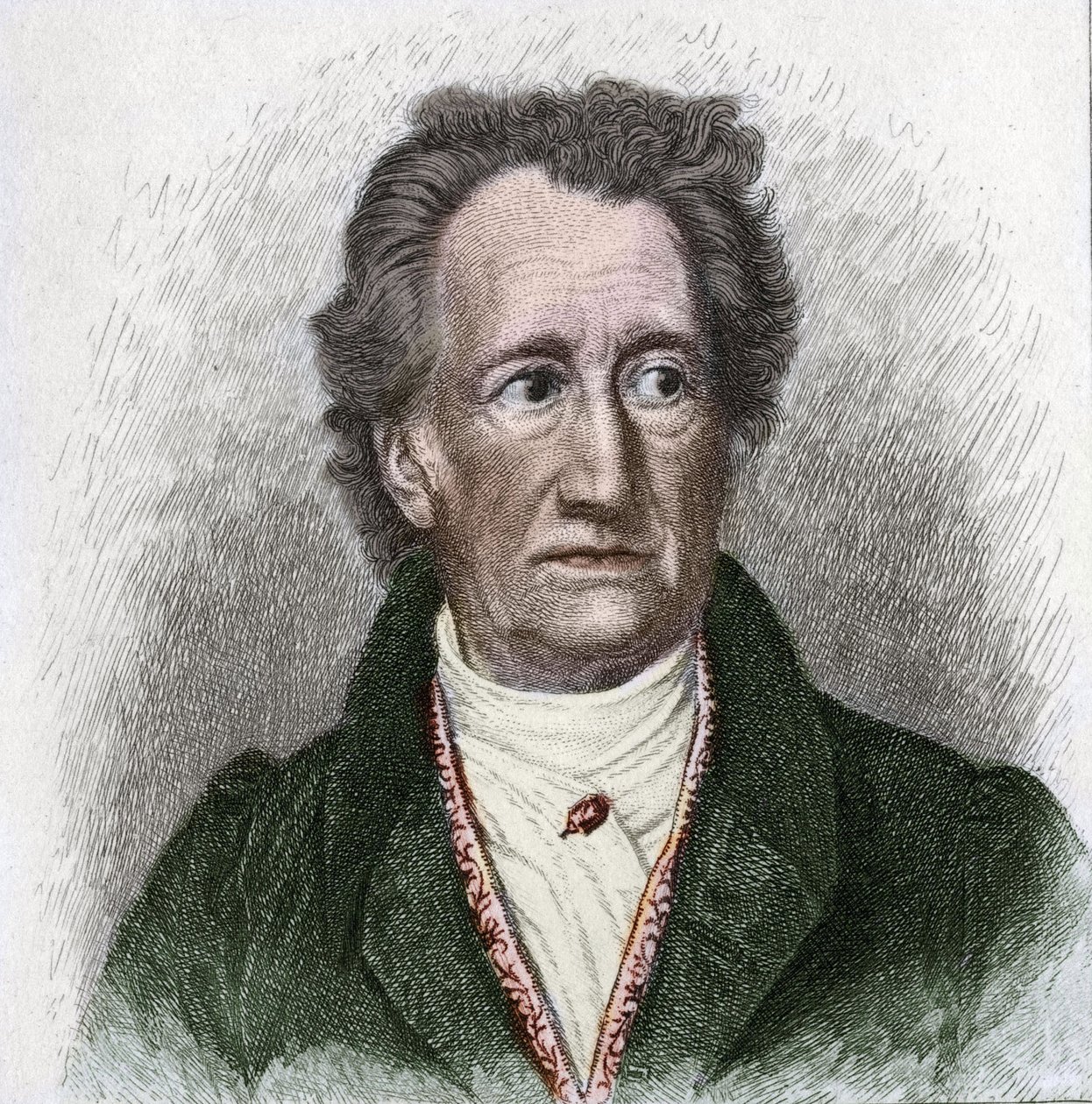 Portrait of Johann Wolfgang Goethe (1749 - 1832), German writer by Unknown artist