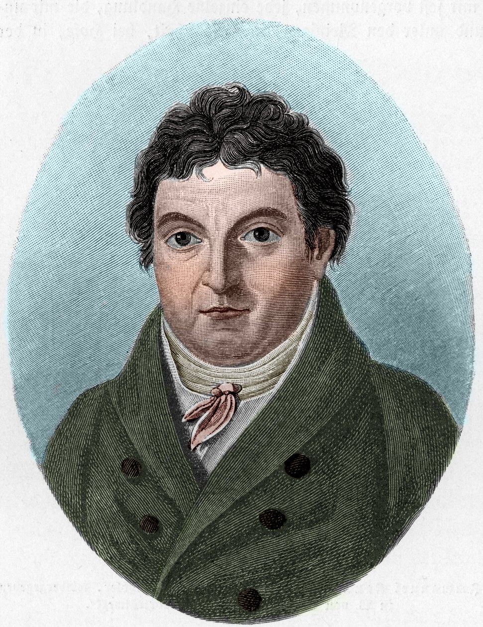 Portrait of Johann Gottlieb Fichte, German philosopher by Unknown artist