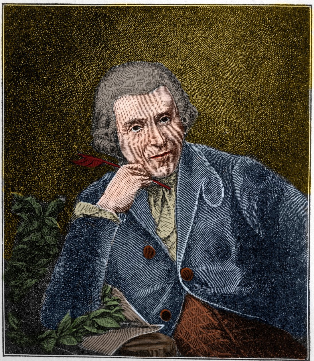 Portrait of Johann Wilhelm Ludwig Gleim, German poet by Unknown artist