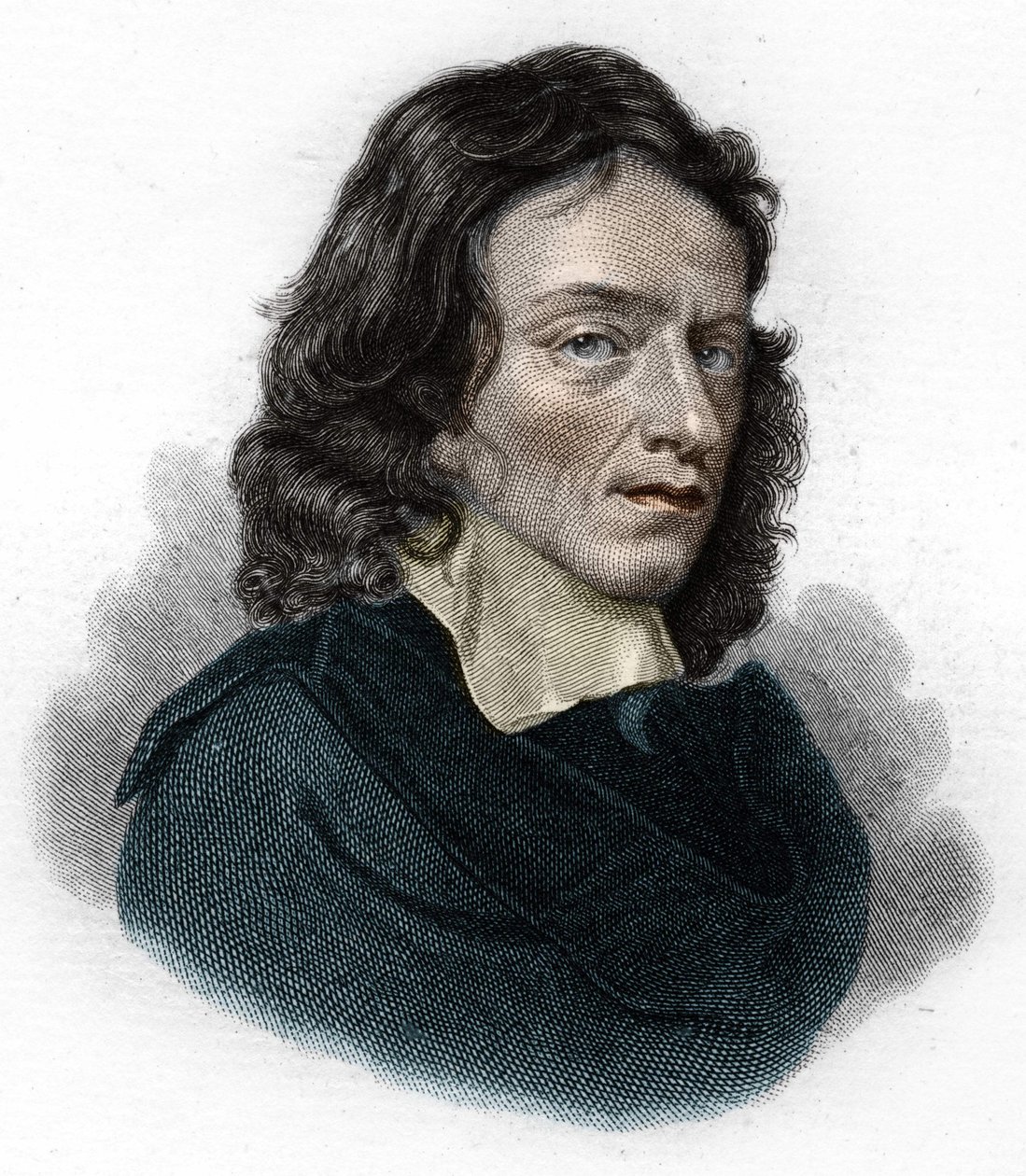 Portrait of John Milton, English poet and essayist (1608-1674) by Unknown artist