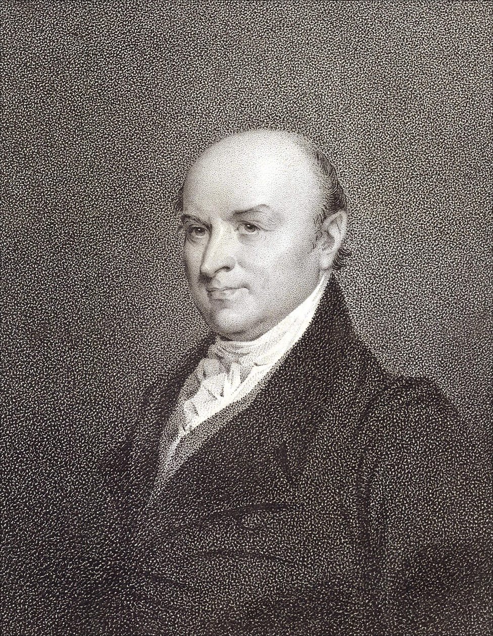 Portrait of John Quincy Adams (1767 - 1848), son of President John Adams and President of the United States (1825 - 1829). Engraving, 19th century by Unknown artist