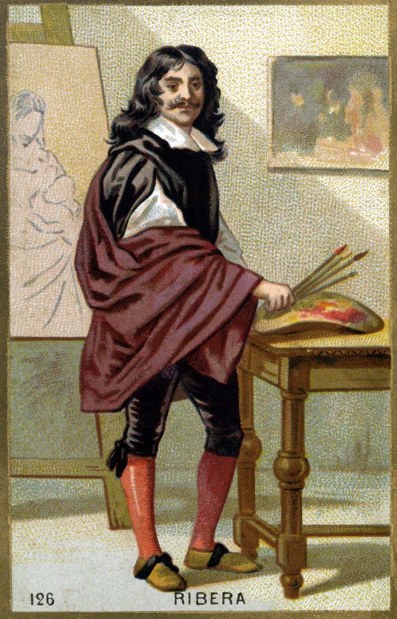 Portrait of Jose de Ribera, Spanish painter and engraver by Unknown artist