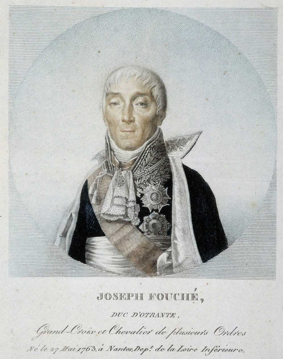 Portrait of Joseph Fouché, Duke of Otranto, Grand Cross and Knight of several orders by Unknown artist