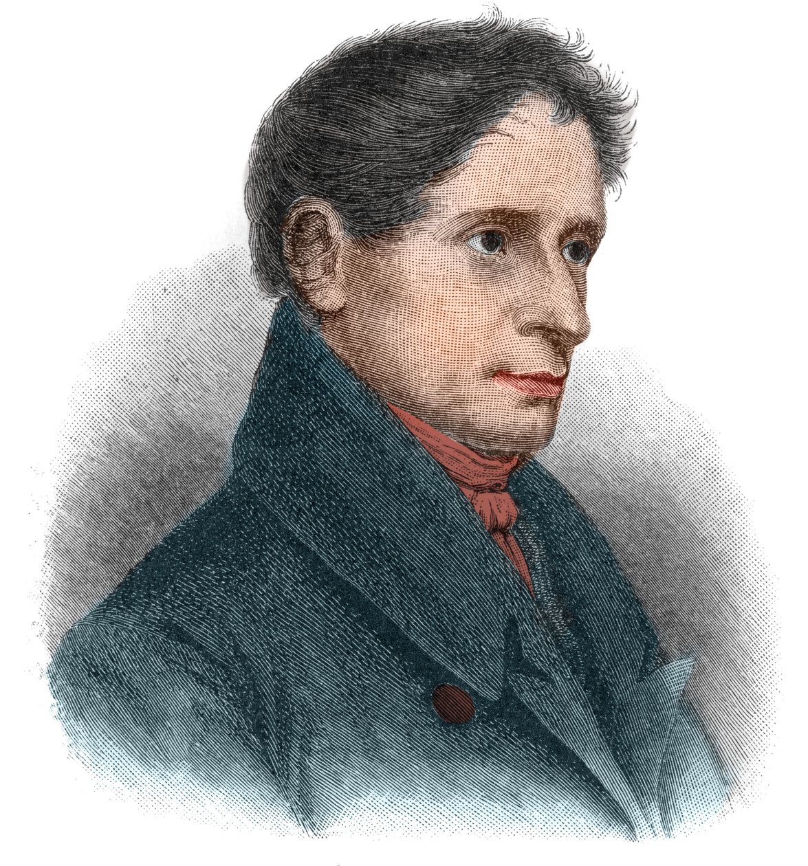 Portrait of Joseph Karl Benedikt von Eichendorff (1788-1857) German poet and novelist. by Unknown artist