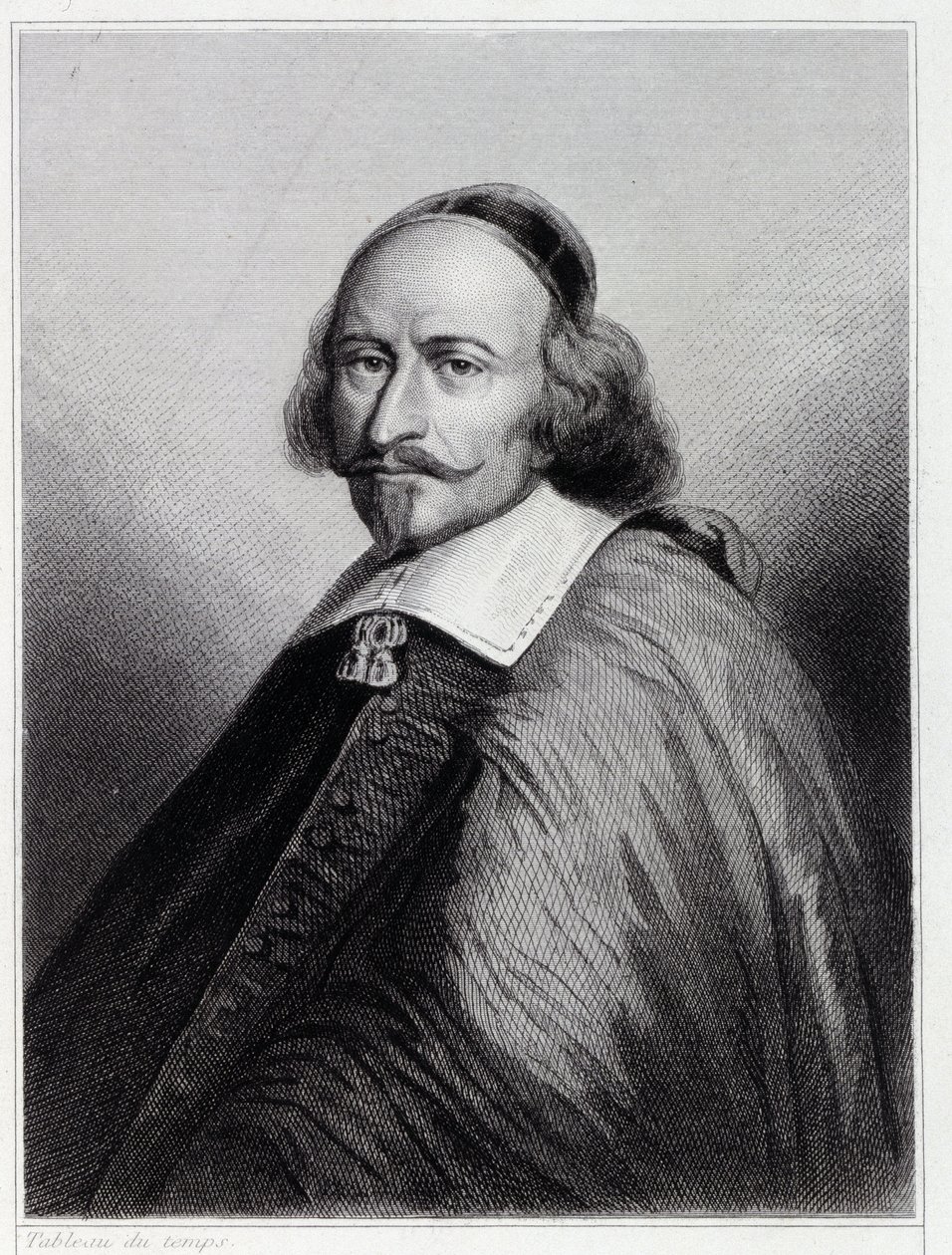 Portrait of Jules Mazarin (Giulio Raimondo Mazzarino or Mazarino) (1602-1661), French Cardinal and politician - in “Histoire des Français” by Lavallée by Unknown artist