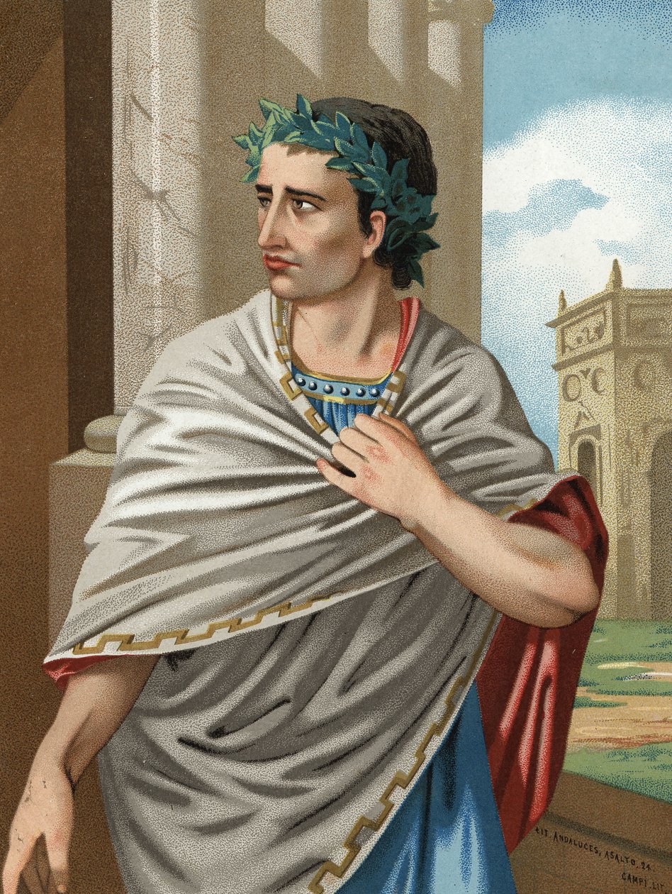Portrait of Julius Caesar, Roman General (101-44 BC). Barcelona 1877 by Unknown artist